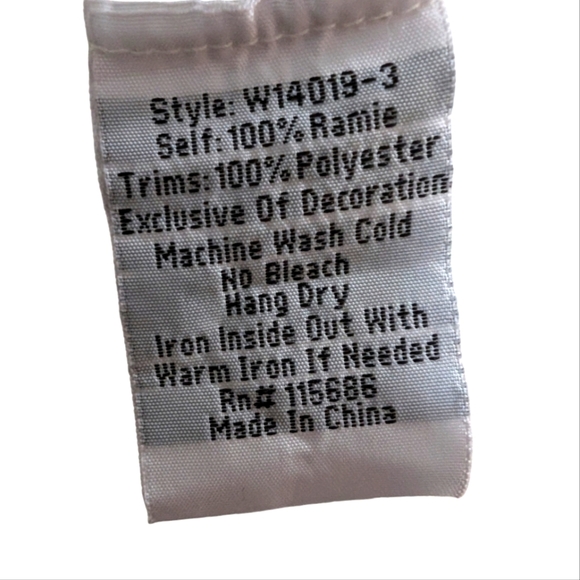 Johnny Was --Tama Boho Embroidered Drap Top..Size Small - Picture 8 of 8